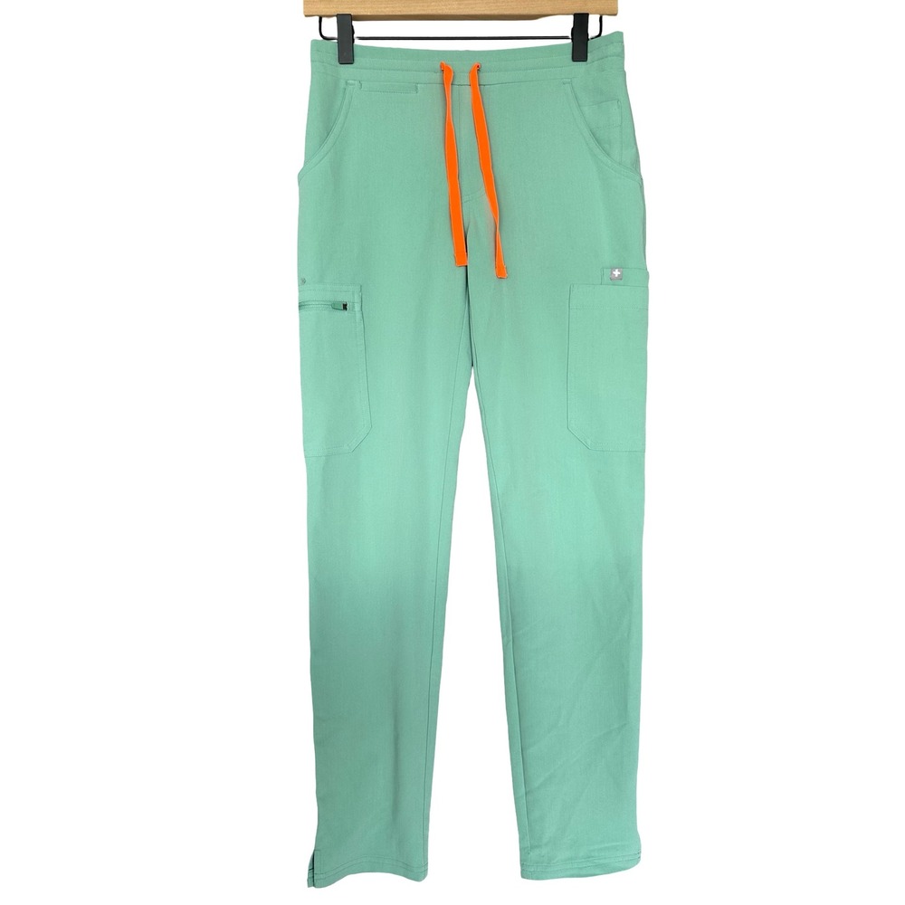 Figs Yola High-Rise Slim Fit Anti-Wrinkle Stretch Scrub Trouser Pants Size XXS - Picture 1 of 9